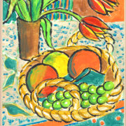 Tulips and Fruit