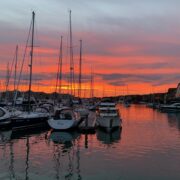 Sunset over Port Solent